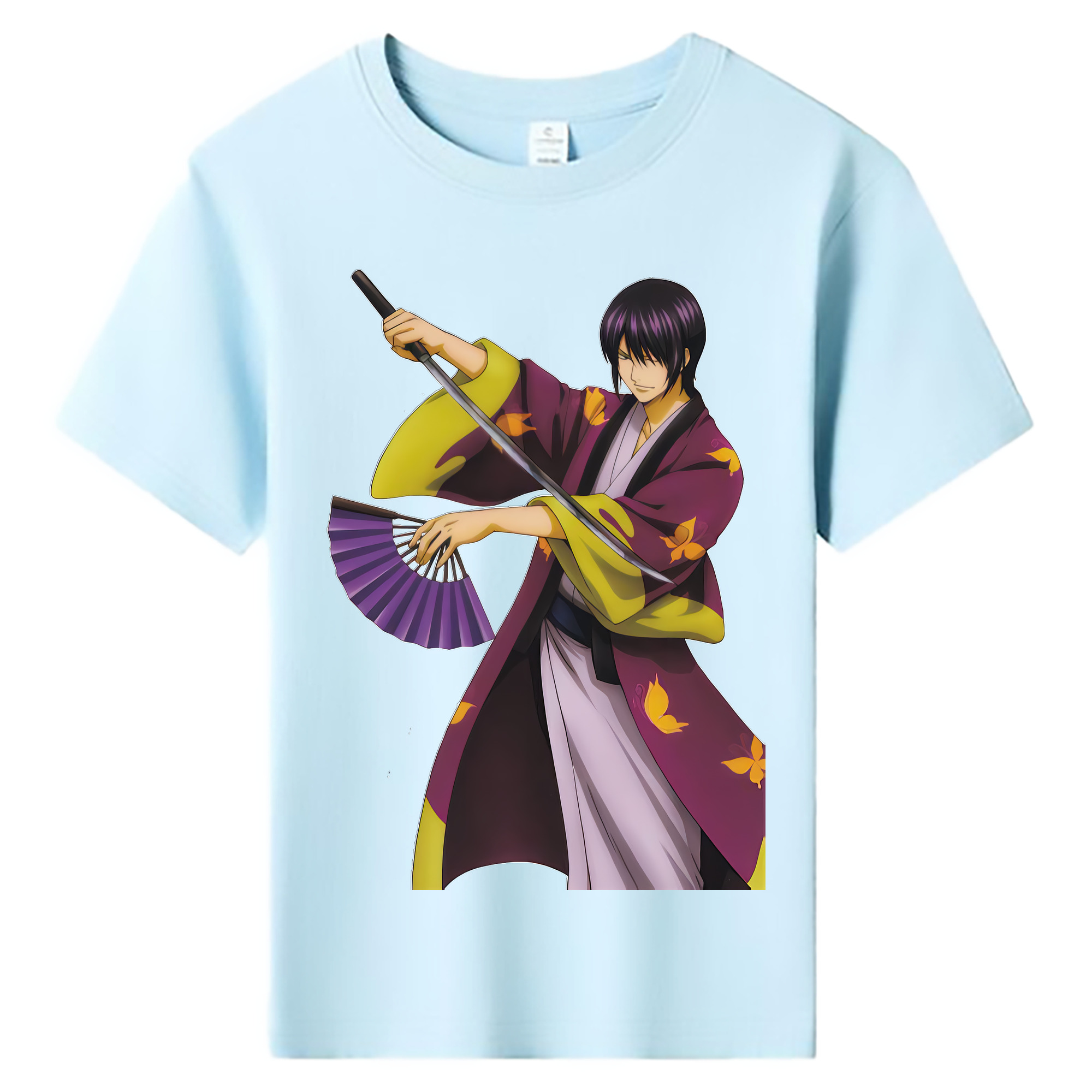 （画像用） ぎんたま 坂田銀時（さかたぎんとき） 神楽 志村新八（しむら しんぱち） GINTAMA Sakata Gintoki Kagura Shimura Shinpachi 綿100％キッズTシャツ（フロントプリント）